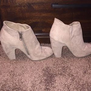 Heeled Suede Booties